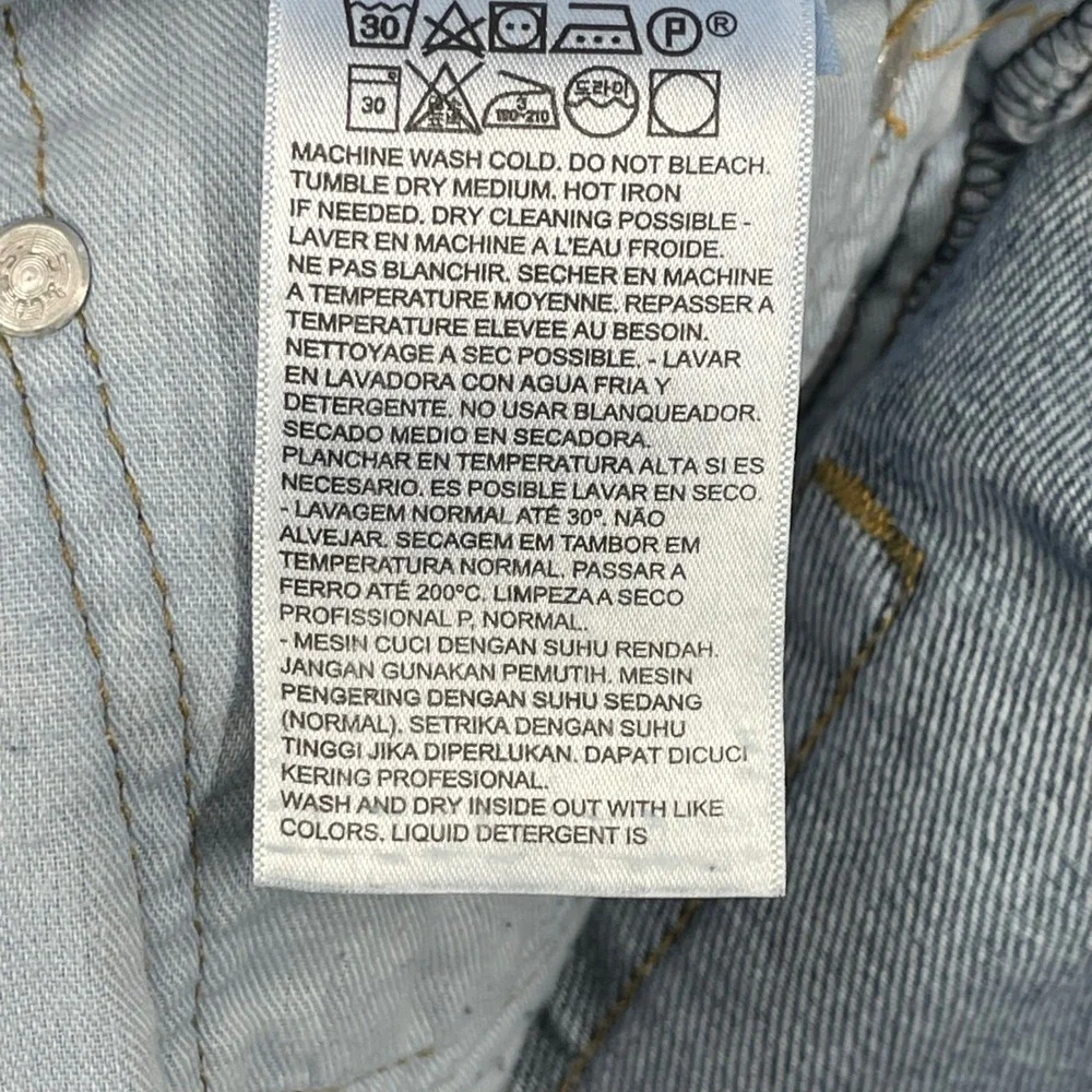 Levi's Blue 550 Relaxed Fit Tapered Leg Denim Jeans Mens 38x31